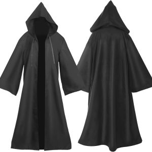 Cape de Sorcière en Tissu Noir