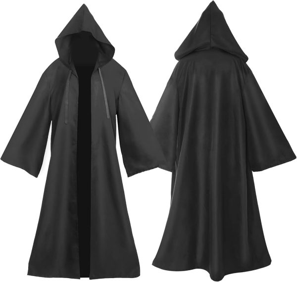 Cape de Sorcière en Tissu Noir